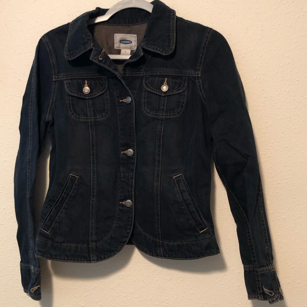 Dark denim jean jacket